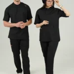 اسکراب پزشکی یقه دیپلمات اسپرت مشکی