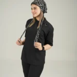 کلاه جراحی مشکی طرح پاپیون مدل کراواتی