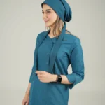 کلاه جراحی سبز کله غازی مدل کراواتی