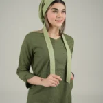 کلاه جراحی سبز طرح خالدار مدل کراواتی