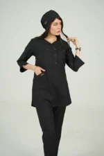 اسکراب زنانه آستین سه ربع مشکی - Image 6