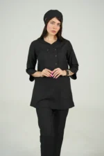 اسکراب زنانه آستین سه ربع مشکی - Image 5