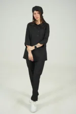 اسکراب زنانه آستین سه ربع مشکی