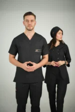 ست اسکراب یقه هفت مشکی - Image 4