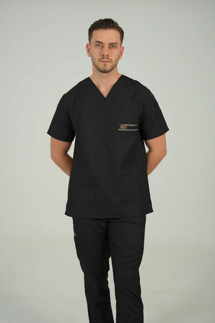 ست اسکراب یقه هفت مشکی - Image 6