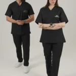 ست اسکراب یقه هفت مشکی