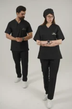 ست اسکراب یقه هفت مشکی