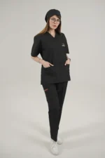 ست اسکراب یقه هفت مشکی - Image 3