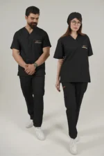 ست اسکراب یقه هفت مشکی - Image 7