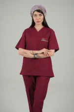ست اسکراب یقه هفت زرشکی - Image 2