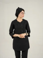 اسکراب زنانه آستین سه ربع مشکی