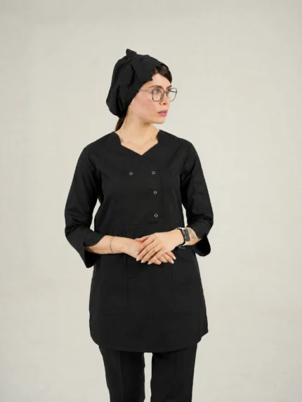 اسکراب زنانه آستین سه ربع مشکی