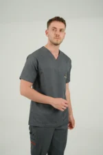 ست اسکراب یقه هفت طوسی - Image 8