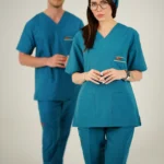 ست اسکراب یقه هفت سبز کله غازی