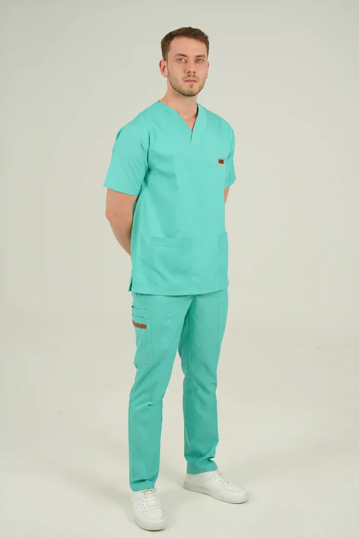 ست اسکراب یقه هفت سبز بنتون - Image 7