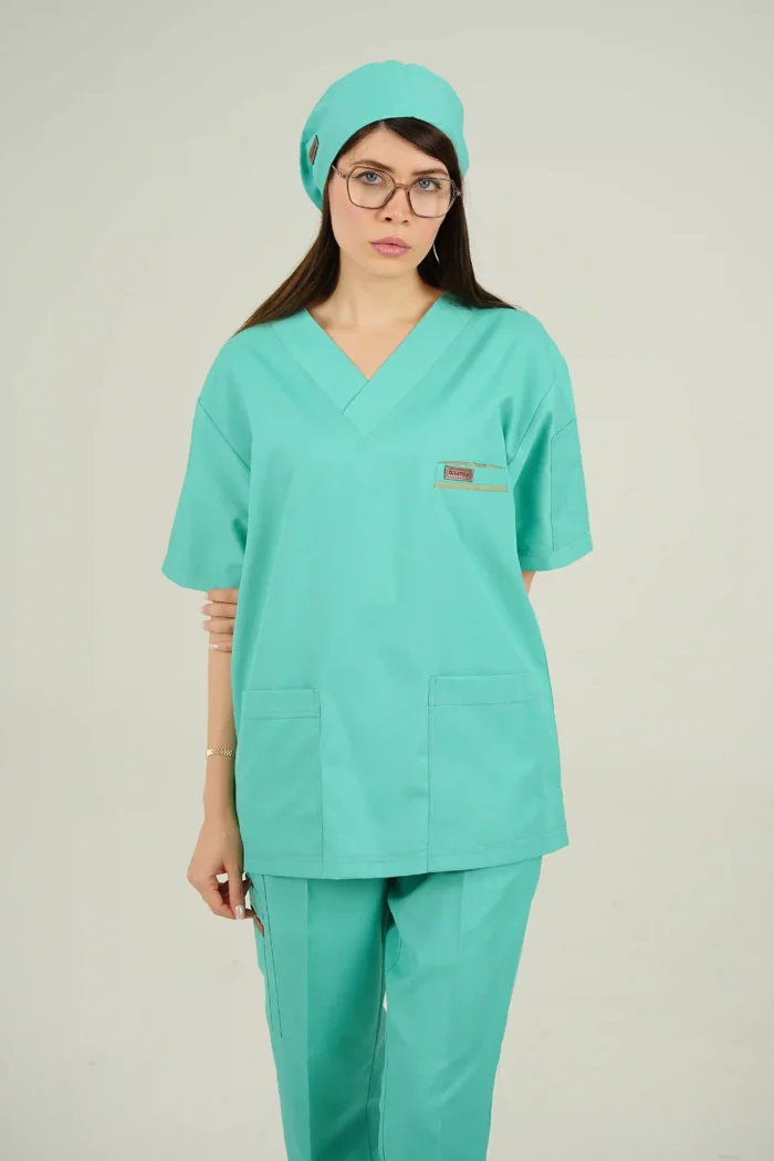 ست اسکراب یقه هفت سبز بنتون - Image 8