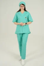 ست اسکراب یقه هفت سبز بنتون - Image 6