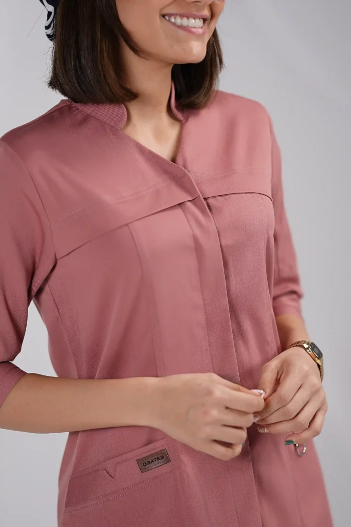 اسکراب زنانه کشی آستین سه ربع کالباسی - Image 2