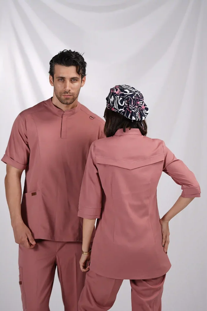 اسکراب زنانه کشی آستین سه ربع کالباسی - Image 4