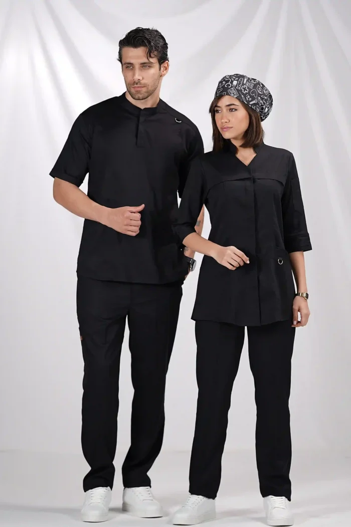 اسکراب زنانه کشی آستین سه ربع مشکی - Image 5