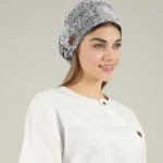 کلاه جراحی پلنگی سفید ساده
