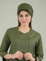 کلاه جراحی سبز خلبانی پرشیا مدل ساده