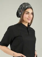 کلاه جراحی مشکی طرح علوم پزشکی ساده
