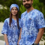 اسکراب پزشکی تک طرح لئوپارد آبی
