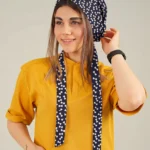 کلاه جراحی سرمه ای طرح پاپیون مدل کراواتی