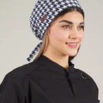 کلاه جراحی سرمه ای طرح پیچازی مدل ساده