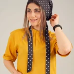 کلاه کراواتی کد A02(مشکی طرح قلب ریز)