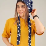کلاه کراواتی کد A06(بابونه سرمه ای)