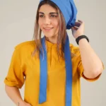 کلاه کراواتی آبی روشن