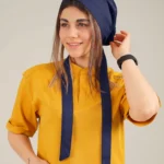 کلاه کراواتی سرمه ای خالص