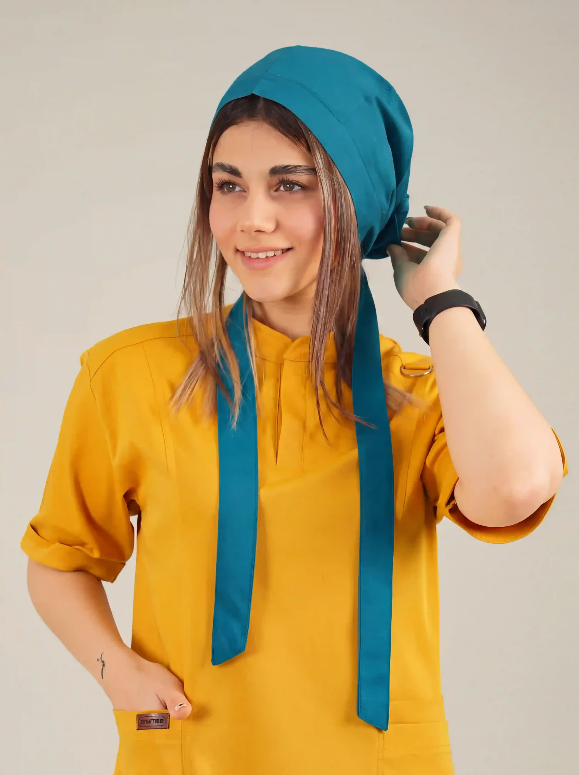 1000337047 کلاه جراحی کراواتی سبز کله غازی طرح ساده - Image 1