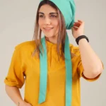 کلاه جراحی کراواتی سبز بنتون مدل ساده