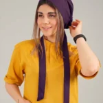کلاه کراواتی بادمجونی
