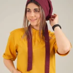 کلاه کراواتی زرشکی