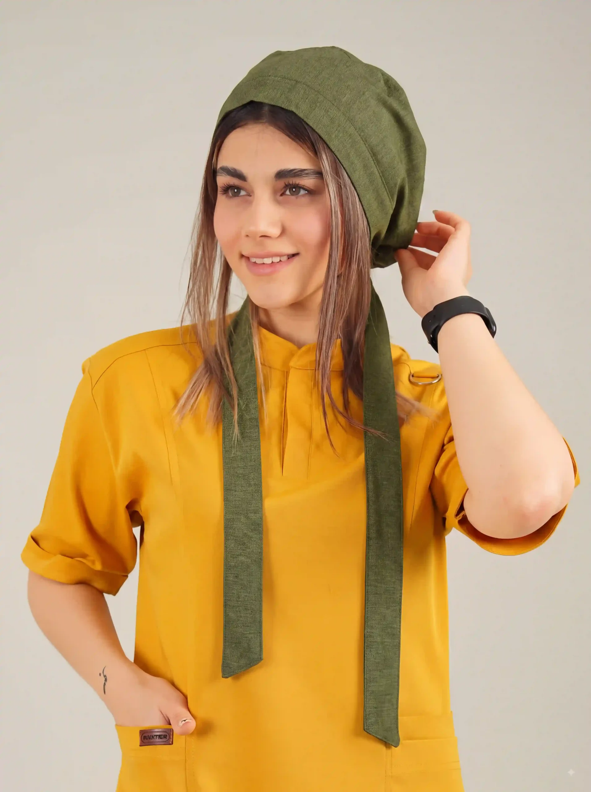 1000337150 کلاه کراواتی سبز خلبانی پرشیا - Image 1