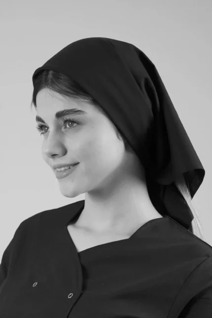 مینی اسکارف نخی سرمه ای