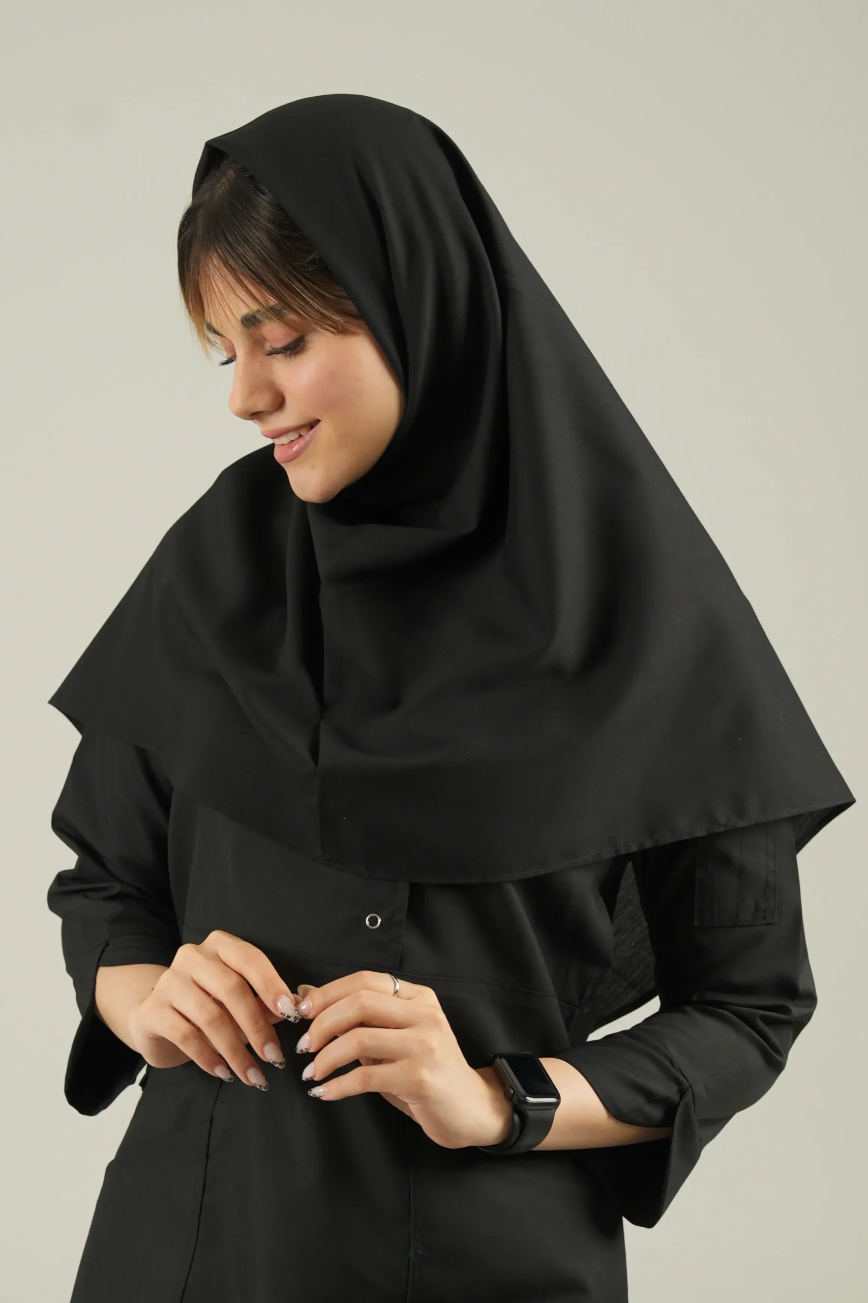 مقنعه مشکی اوراطب مقنعه مشکی قد 90