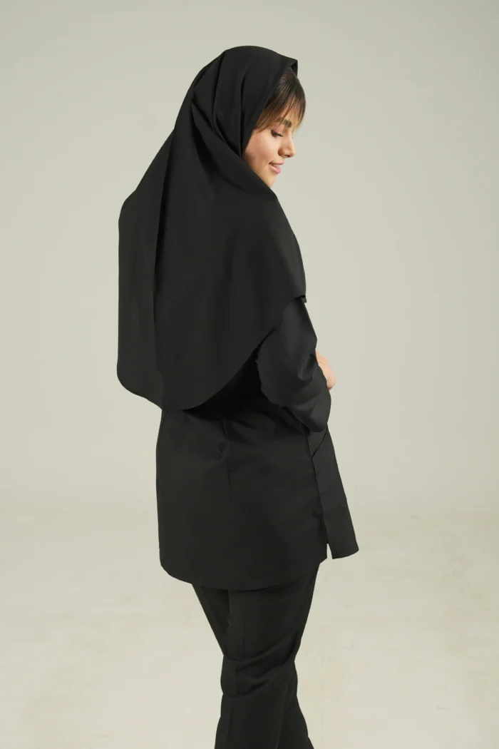 مقنعه نخی مشکی - Image 2