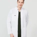 روپوش پزشکی مردانه یقه دیپلمات بلند