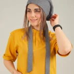 کلاه کراواتی کد A28(زمینه طوسی)