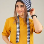 کلاه کراواتی سرمه ای طرح پیچازی