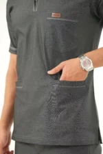 اسکراب پزشکی جین کش ذغالی - Image 8