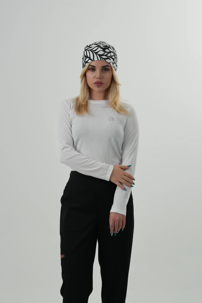 آندر اسکراب زنانه سفید(تیشرت زیر اسکراب) - Image 5
