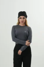آندر اسکراب زنانه طوسی(تیشرت زیر اسکراب) - Image 4