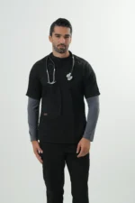آندر اسکراب مردانه طوسی(تیشرت زیر اسکراب) - Image 4
