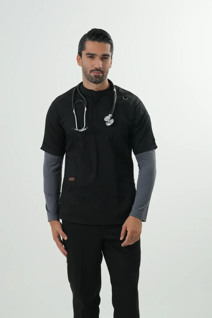 آندر اسکراب مردانه طوسی(تیشرت زیر اسکراب) - Image 4